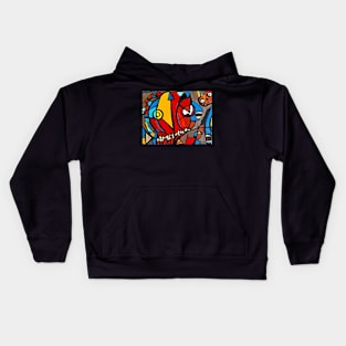 Cubist Pumpkin freeze Kids Hoodie